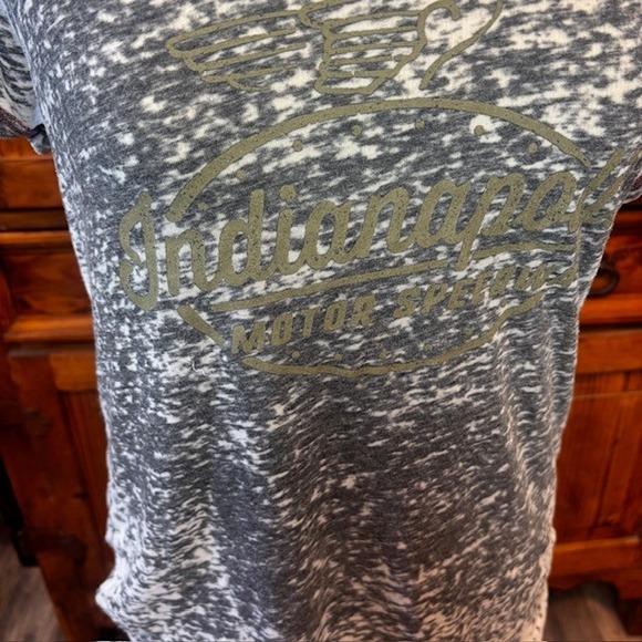Indian Motorcycle Motor Speedway Graphic T Shirt White Black Distressed Medium - Picture 2 of 6